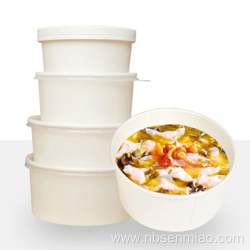 Disposable hot soup paper bowl food container bowl